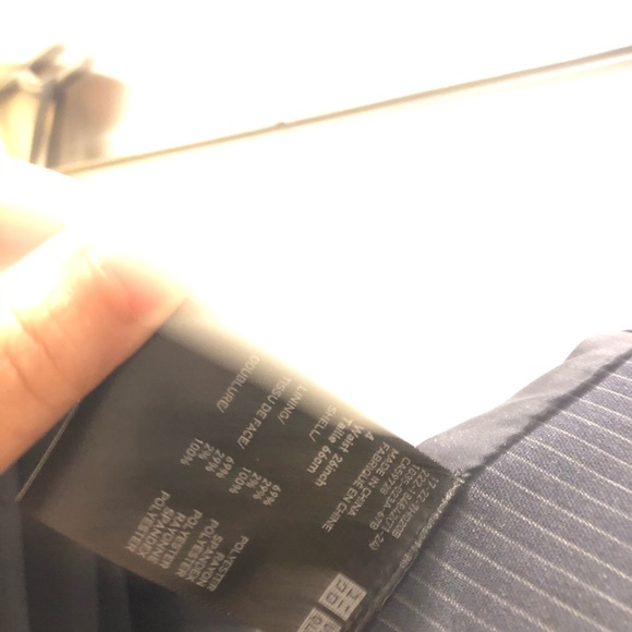 Navy midi skirt - striped - Picture 4 of 5